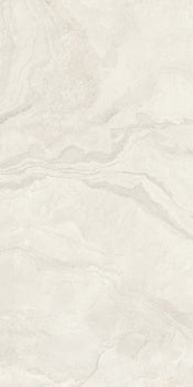 A sleek, matte white porcelain tile with the organic texture of weathered limestone, exuding understated elegance and modern durability.