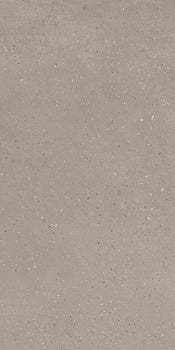 Matte beige porcelain tile with a soft sedimentary texture, evoking warm earthy tones and minimalist industrial elegance.