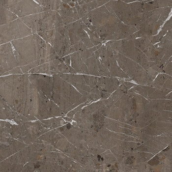 A matte taupe porcelain paving tile with the organic elegance of natural marble, rectified edges for seamless luxury.