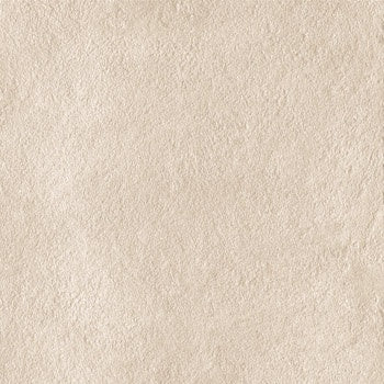 Matte almond porcelain tile with bush-hammered texture, exuding urban minimalism and brutalist elegance in warm concrete tones.