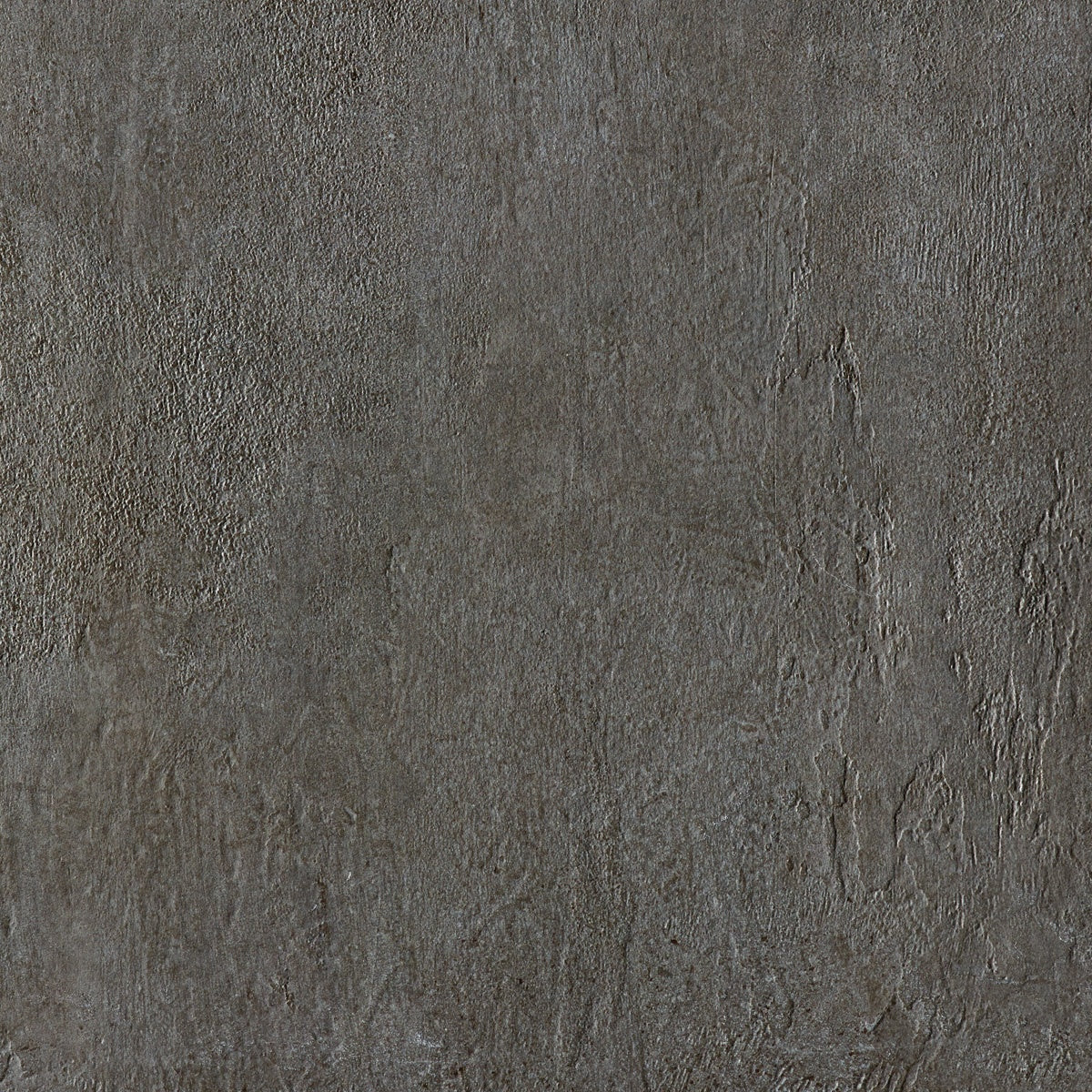Dark gray porcelain tile with a refined concrete effect, matte texture, and minimalist elegance for modern interiors.