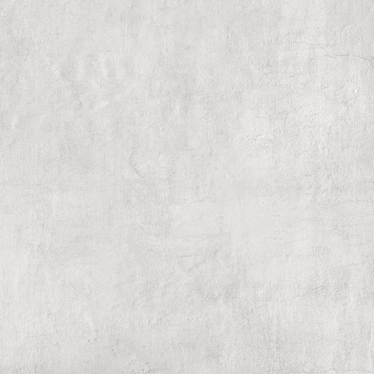Elegant matte white concrete-effect porcelain border with clean lines and minimalist charm, perfect for refined contemporary spaces.