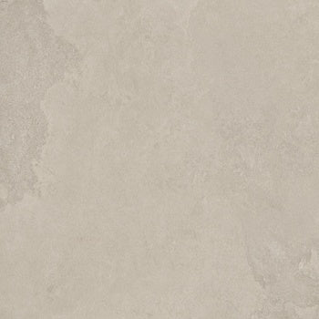 Luxurious matte limestone-look porcelain paving tile in warm dark beige, rectified edges for seamless elegance, indoor-outdoor versatility.