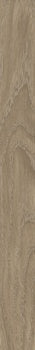 A warm hazelnut wood-look porcelain plank with a matte finish and natural grain, exuding modern serenity and organic elegance.