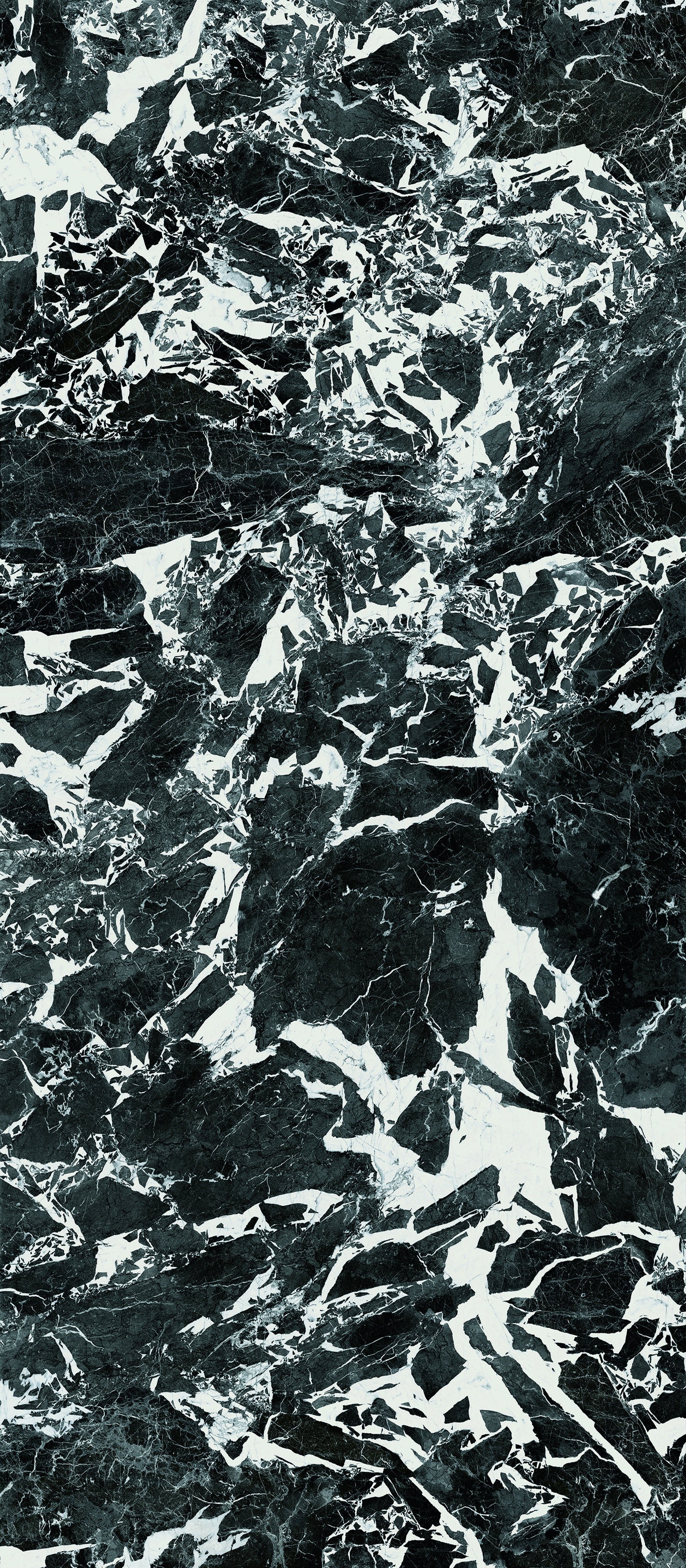 Luxurious matte black porcelain tile with dramatic marble veins, embodying refined opulence and timeless elegance.