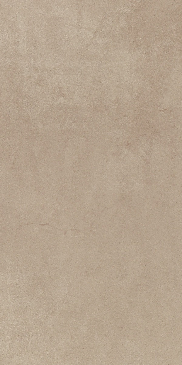 Sleek modern beige porcelain tile with a polished full-body surface, exuding minimalist sophistication and timeless versatility.