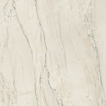 Luxury matte porcelain tile in warm beige with refined marble veining, evoking natural stone elegance and minimalist sophistication.