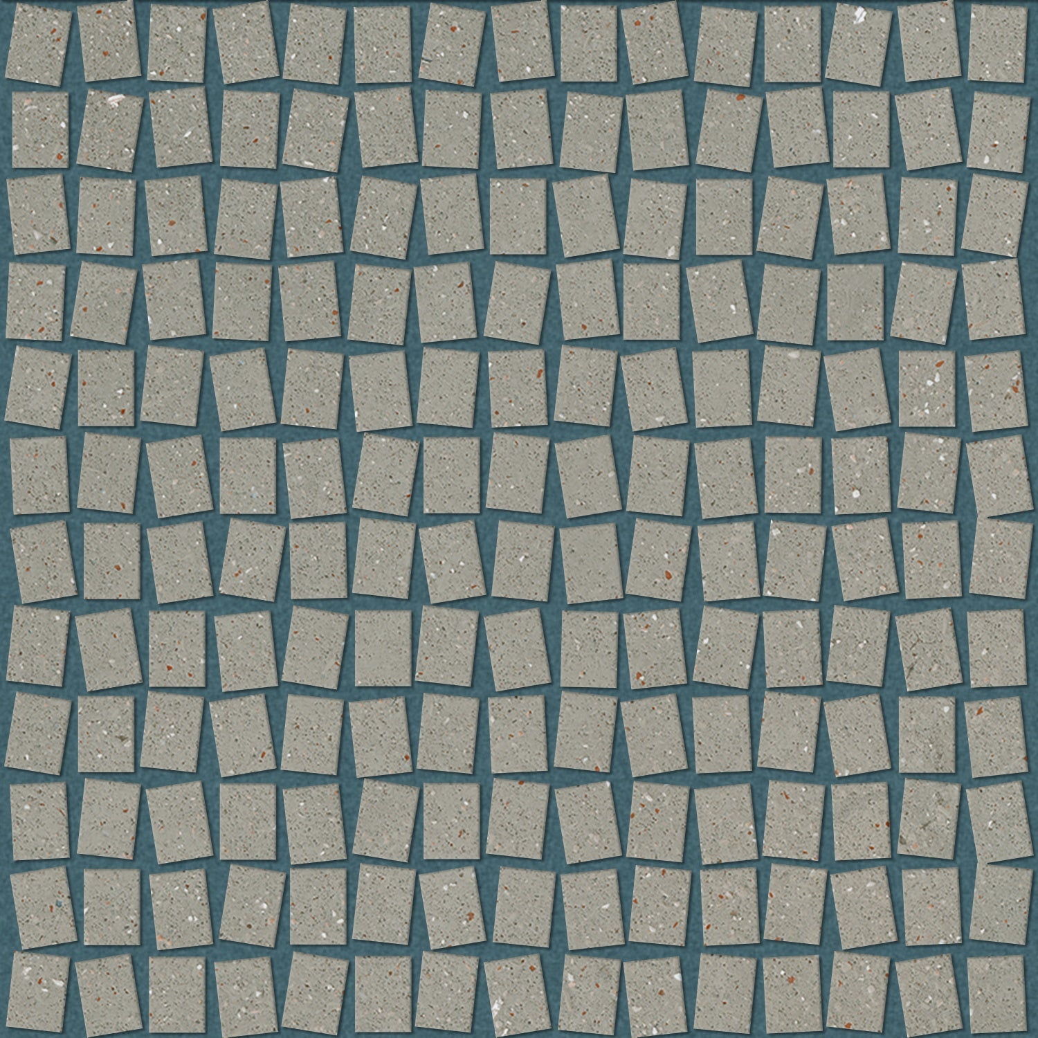 Matte beige porcelain mosaic tiles with a soft, earthy texture, evoking sedimentary rock and warm minimalist elegance.