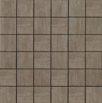 Matte gray porcelain mosaic tiles in a sleek straight-stack pattern, offering minimalist elegance and durable sophistication for modern interiors.