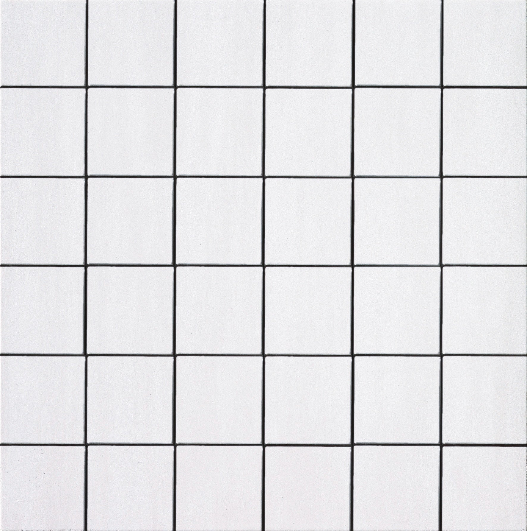 Matte white porcelain mosaic tiles in a sleek straight-stack pattern, offering minimalist elegance and timeless sophistication for modern interiors.
