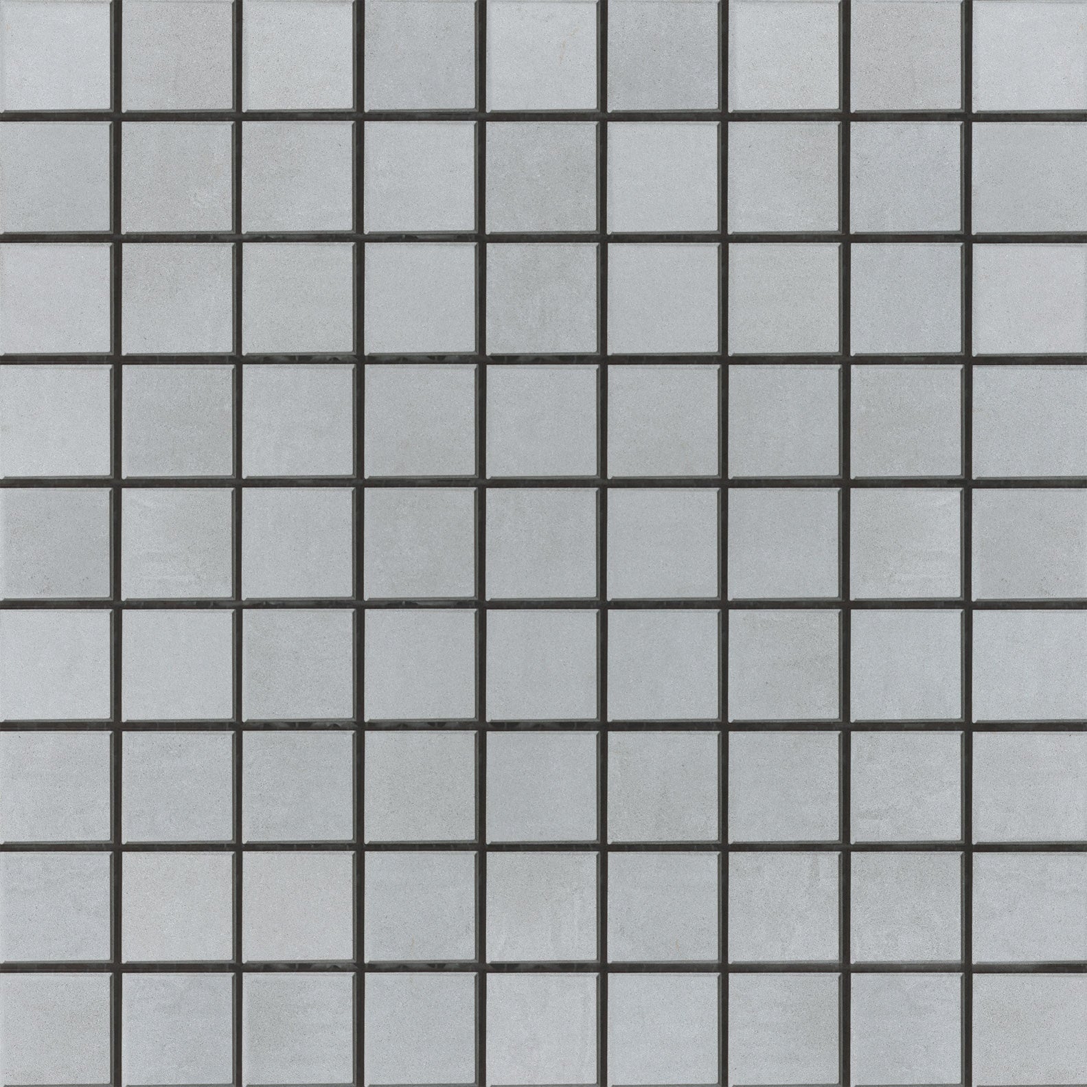 Sleek matte gray interlocking porcelain mosaic with refined contemporary lines, exuding minimalist sophistication and timeless versatility.