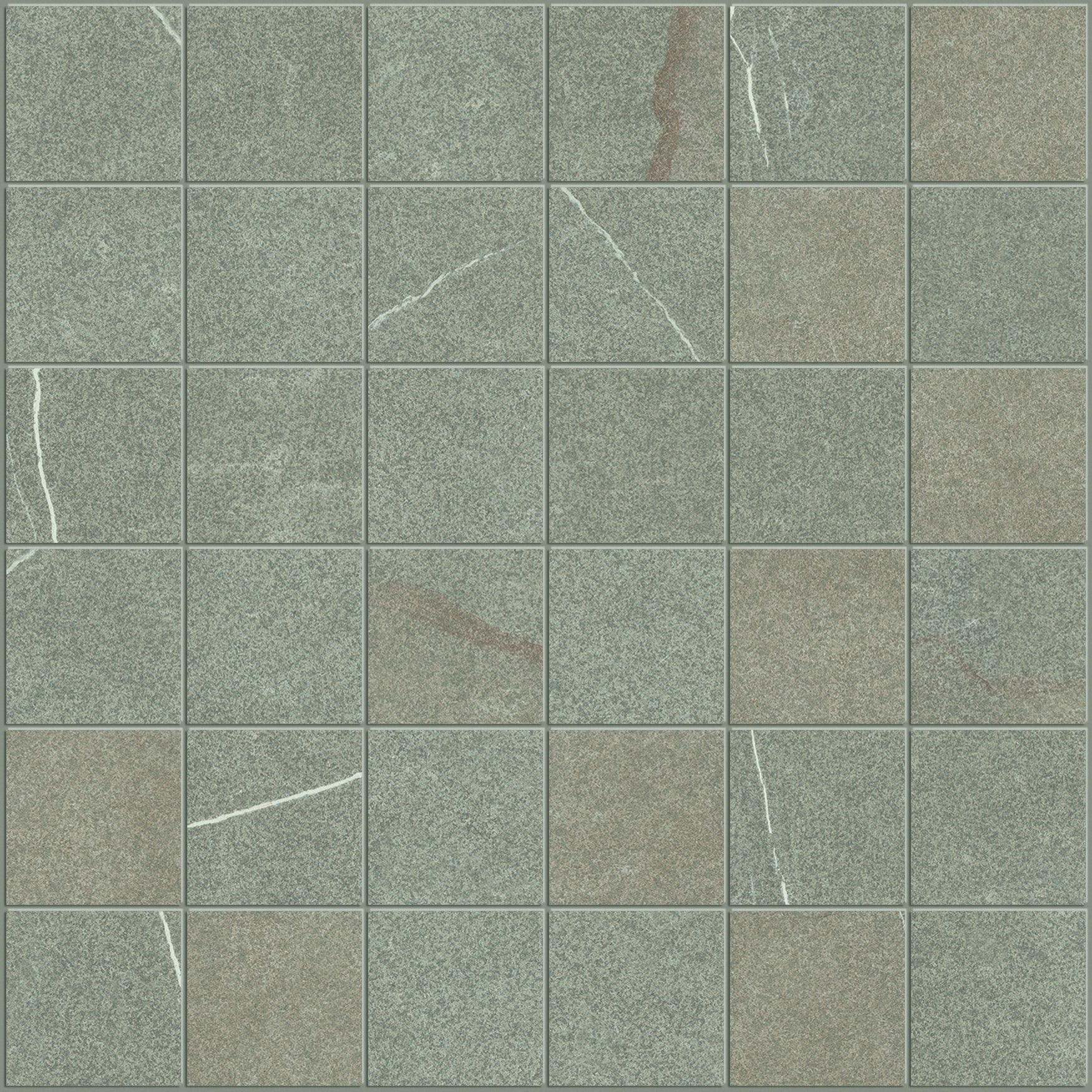 Matte beige-grey porcelain mosaic with a refined marble essence, evoking earthy sophistication and modern durability.