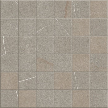 Matte beige-grey porcelain mosaic with a refined marble essence, evoking earthy sophistication and modern durability.