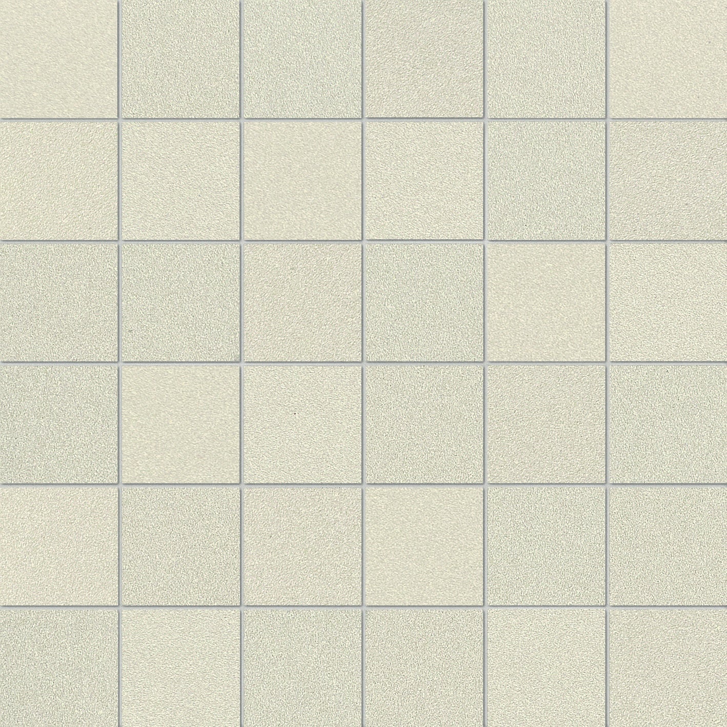 White terrazzo-effect porcelain mosaic with delicate small grains in a refined matte finish, exuding timeless sophistication and warm elegance.