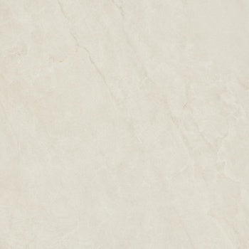 Elegant white marble-effect porcelain bullnose trim with refined patinated texture and natural geometric veining for seamless luxury transitions.