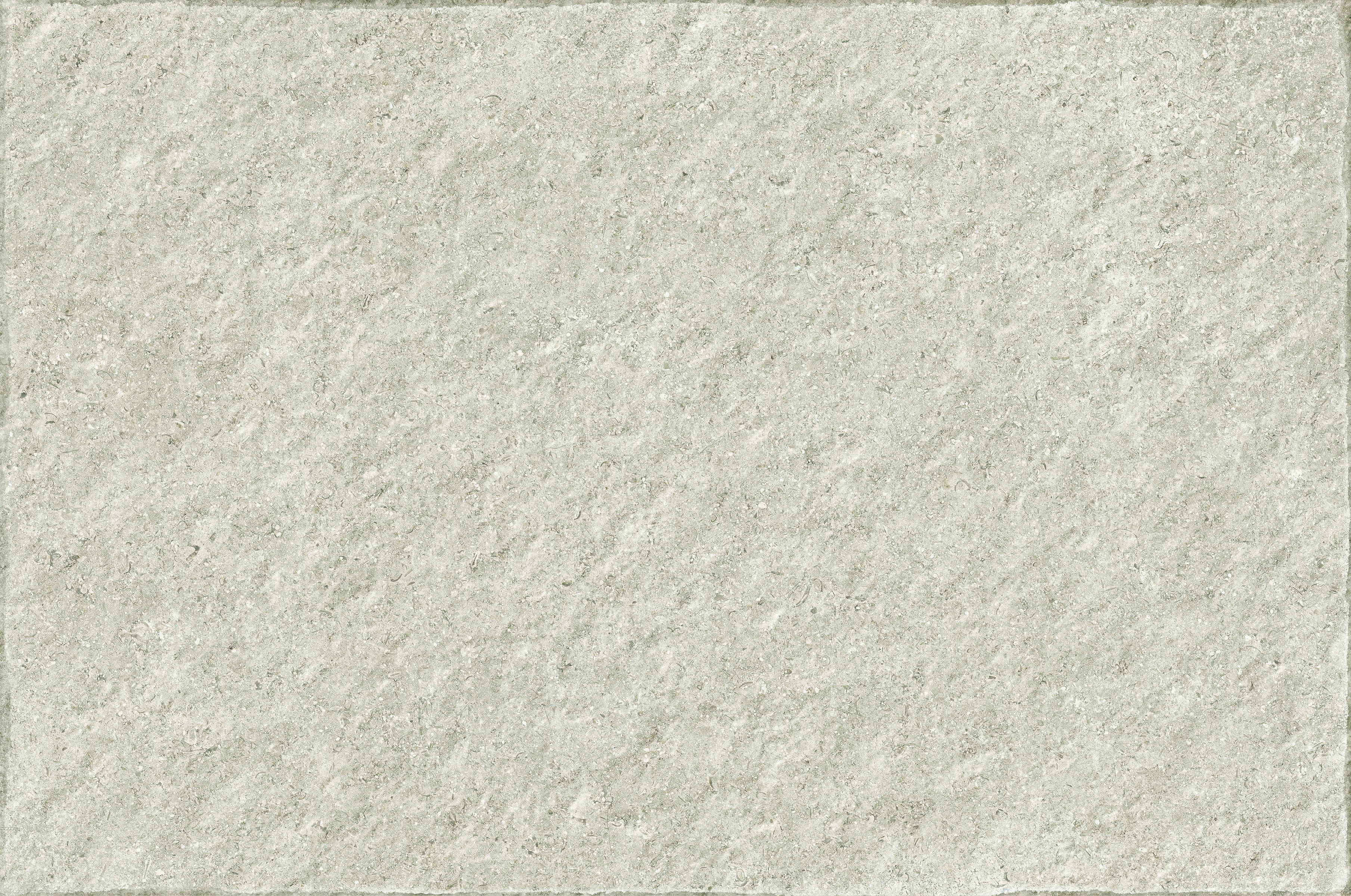 Luxurious matte porcelain paving tile with textured Bianco Mix stone effect, exuding natural elegance and urban sophistication.