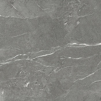 Dark gray rectified porcelain paving tile with a matte marble finish, exuding bold sophistication and industrial elegance.