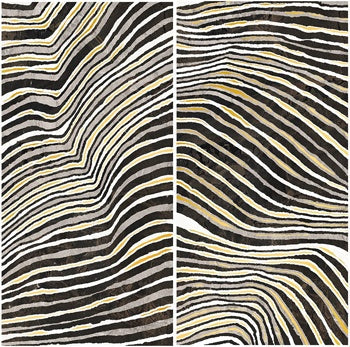 Luxurious rectified porcelain tile in deep black and white, featuring bold contemporary veining with a semi-gloss finish for dramatic elegance.
