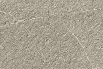 Textured greige porcelain paving tile with limestone-inspired elegance, blending urban sophistication and natural warmth for outdoor luxury.