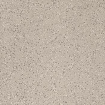 Luxurious large-format porcelain tile with warm terrazzo-inspired medium grains in a refined silver-brown palette, exuding timeless sophistication.