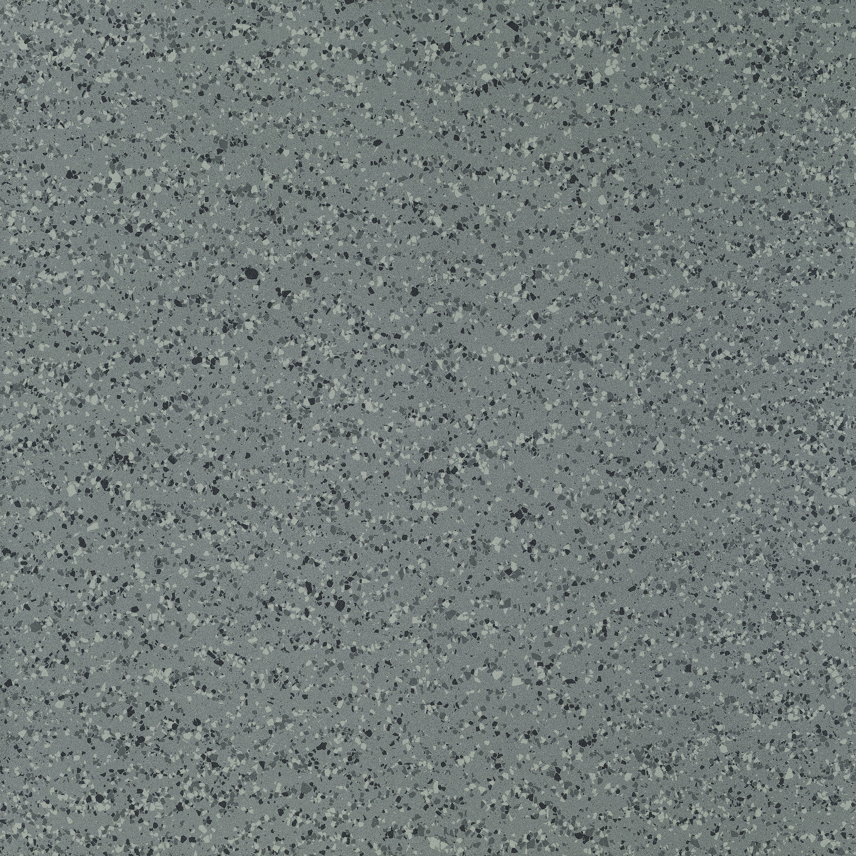 Large-format gray terrazzo-look porcelain tile with medium grain texture in a warm, organic matte finish for refined contemporary spaces.