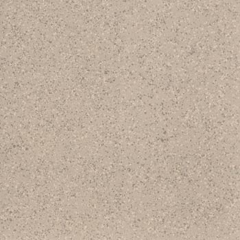 Matte terrazzo-effect porcelain tile in warm beige with medium grains, exuding timeless sophistication and organic refinement.