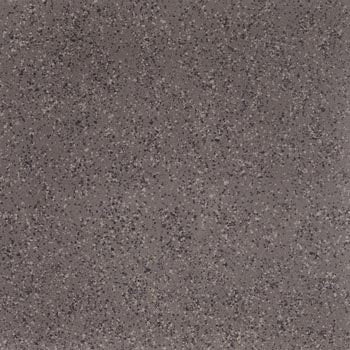 Matte dark gray terrazzo porcelain tile with medium grains, embodying timeless sophistication and organic refinement.