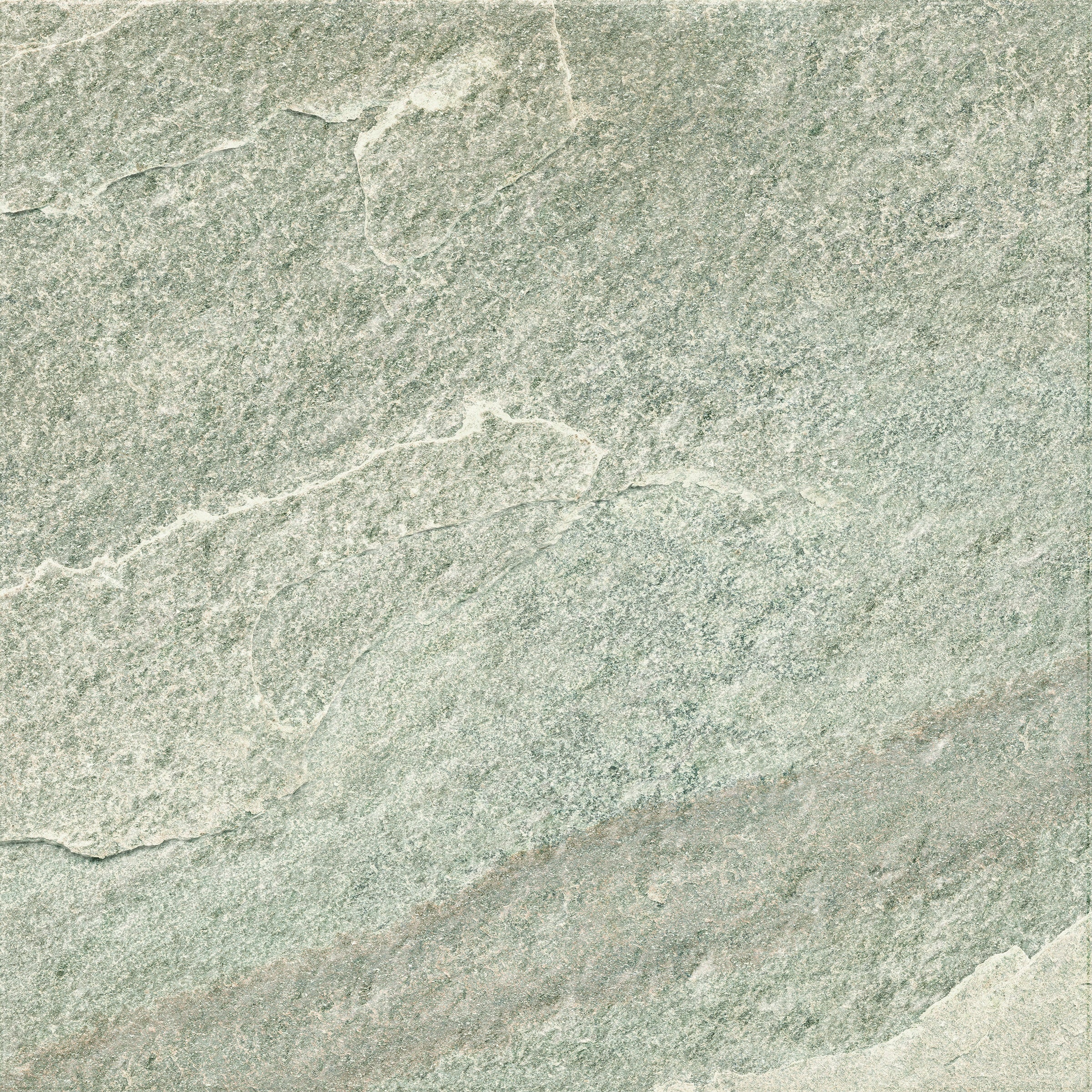 A textured matte porcelain tile in warm white quartzite, evoking natural stone with rustic elegance for refined outdoor spaces.