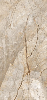 Luxurious dove-grey marble-look porcelain tile with soft veining and a refined matte finish for elegant contemporary interiors.