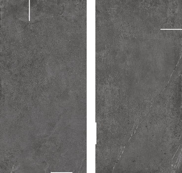 Matte dark gray porcelain tile with a contemporary 3D textured surface, exuding understated luxury and tactile depth.