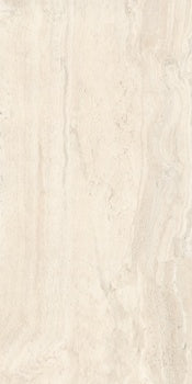 A matte travertine-look porcelain tile in warm almond, with rugged elegance and natural stone texture for refined interiors.