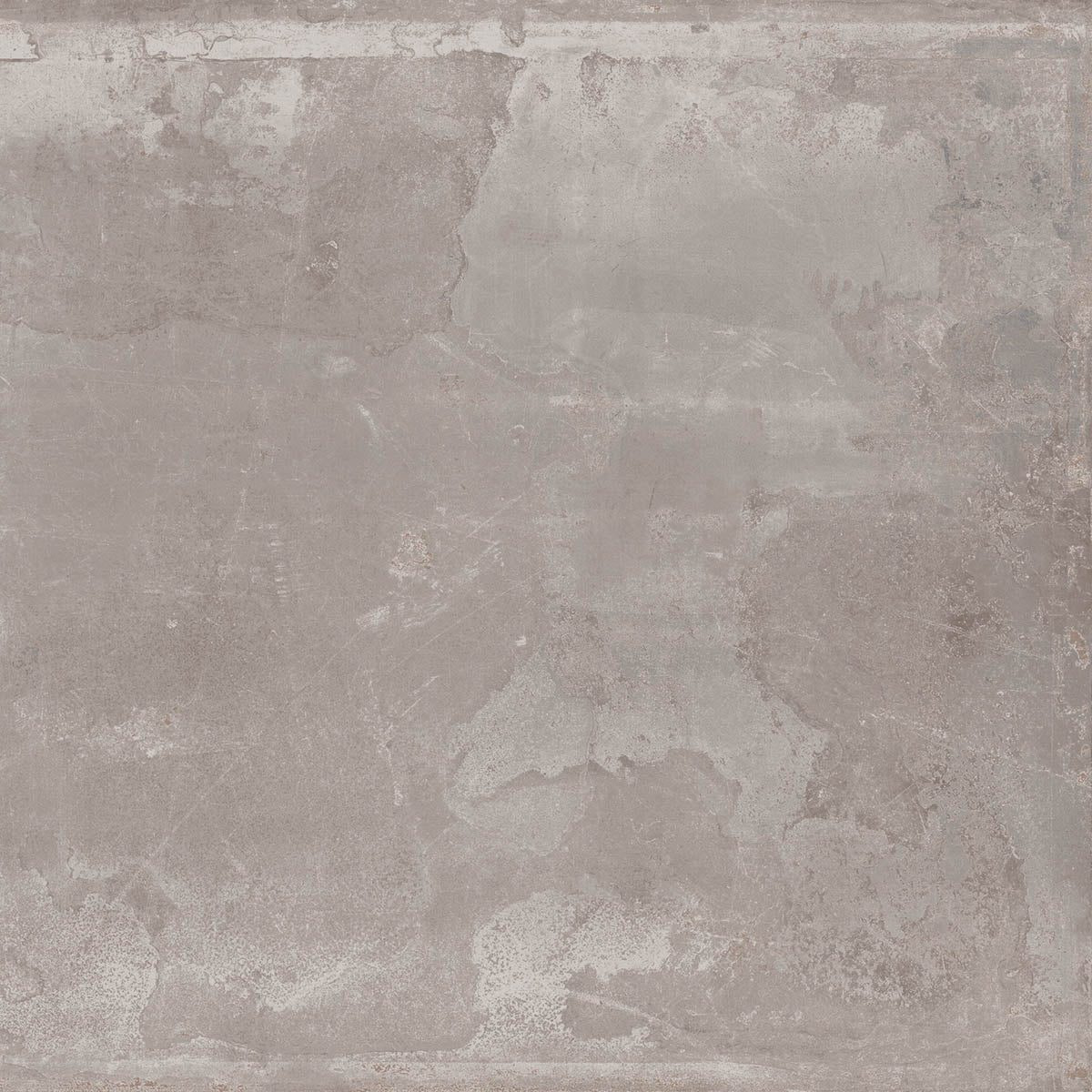 A large-format matte gray porcelain tile with a textured metallic finish, exuding urban elegance and industrial sophistication.