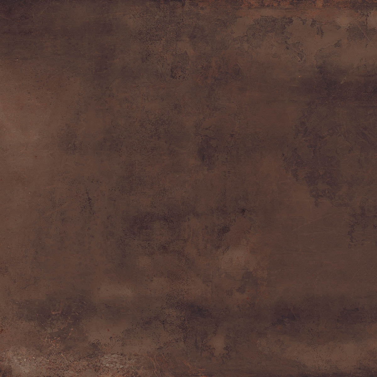 A bold, matte brown porcelain tile with a textured metallic finish, exuding urban sophistication and industrial elegance.