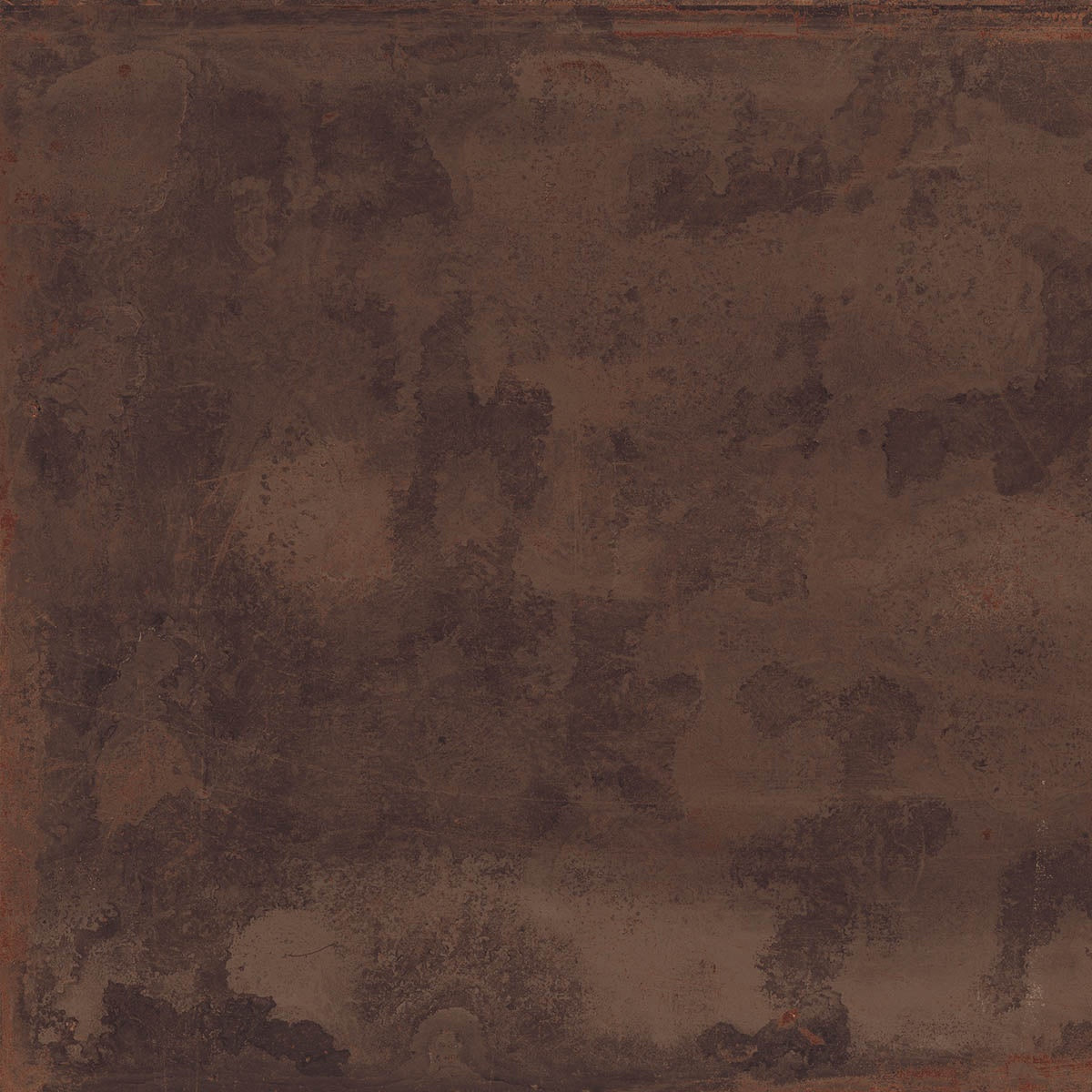 A bold, matte brown porcelain tile with a textured metallic finish, exuding urban sophistication and industrial elegance.