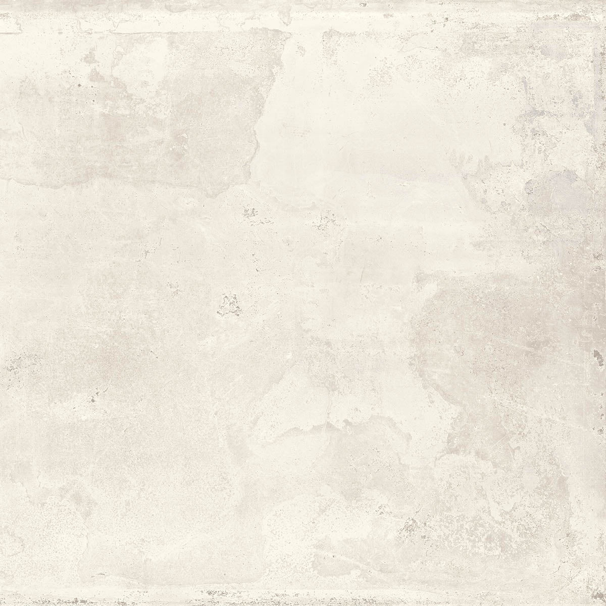 A large-format matte white porcelain tile with a subtle 3D texture and metallic undertones, exuding urban elegance and industrial sophistication.