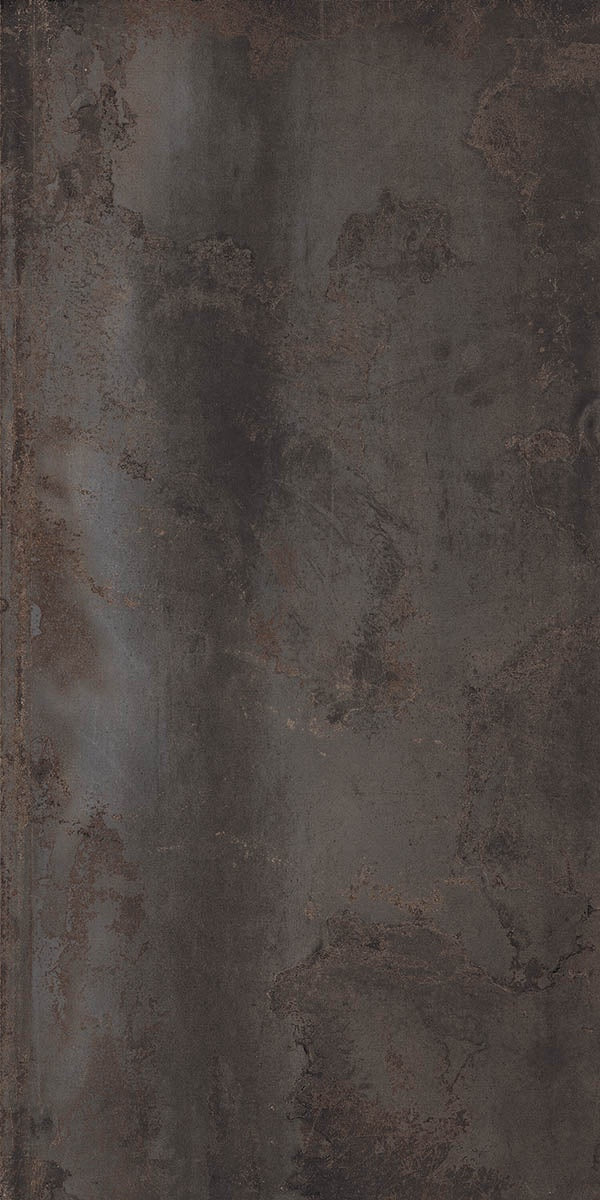 A sleek, matte black porcelain tile with a subtle metallic sheen and textured industrial elegance, embodying urban sophistication.