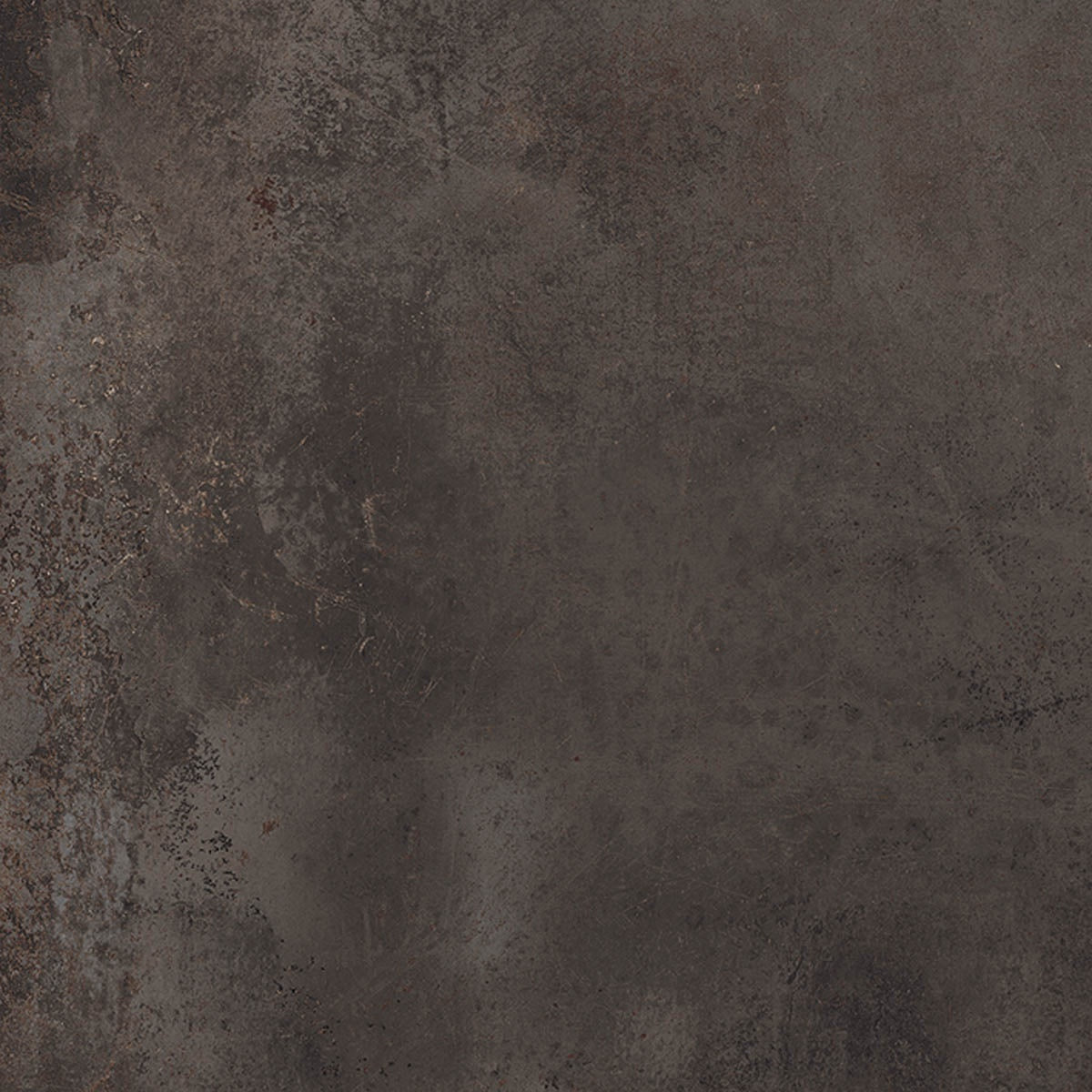 Black matte porcelain tile with a textured metallic finish, exuding urban sophistication and raw industrial elegance.