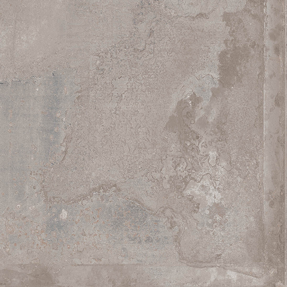 Matte gray porcelain bullnose trim with urban-metallic edge, embodying industrial-chic sophistication and raw elegance.