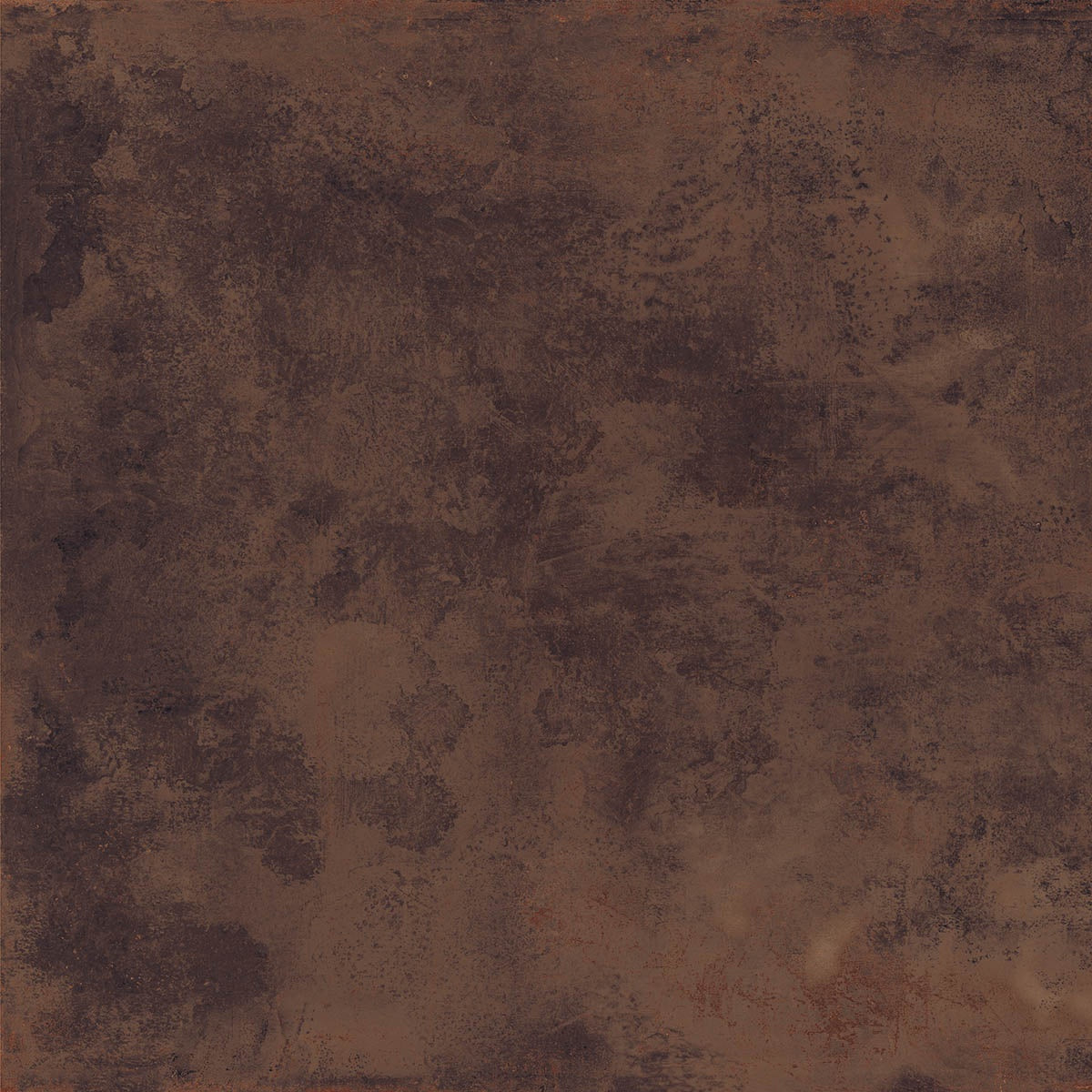 A large-format matte brown porcelain tile with a textured metallic finish, exuding urban elegance and industrial sophistication.