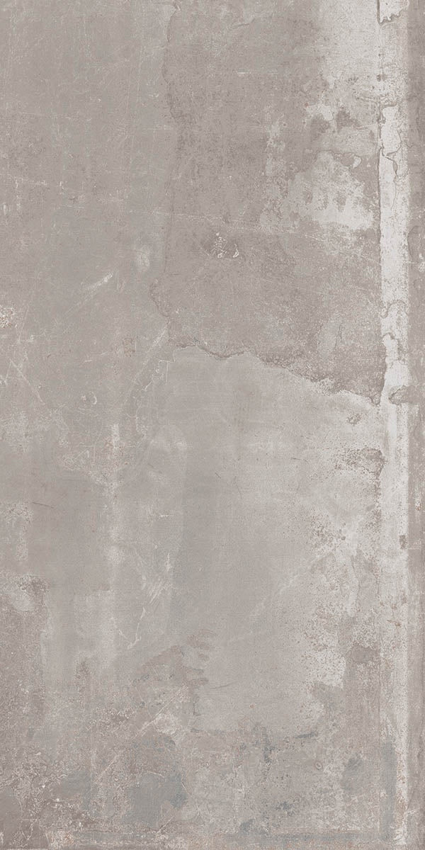 Matte metallic gray porcelain tile with industrial-chic texture and urban elegance, rectified edges for seamless luxury.