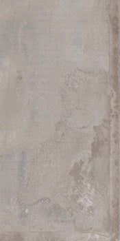 Matte metallic gray porcelain tile with industrial-chic texture and urban elegance, rectified edges for seamless luxury.