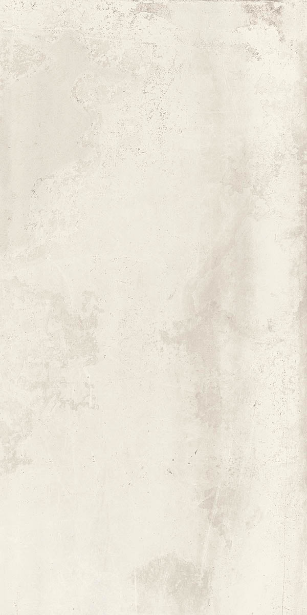 Matte white porcelain wall tile with a subtle 3D texture and metallic urban elegance, rectified edges for seamless luxury.