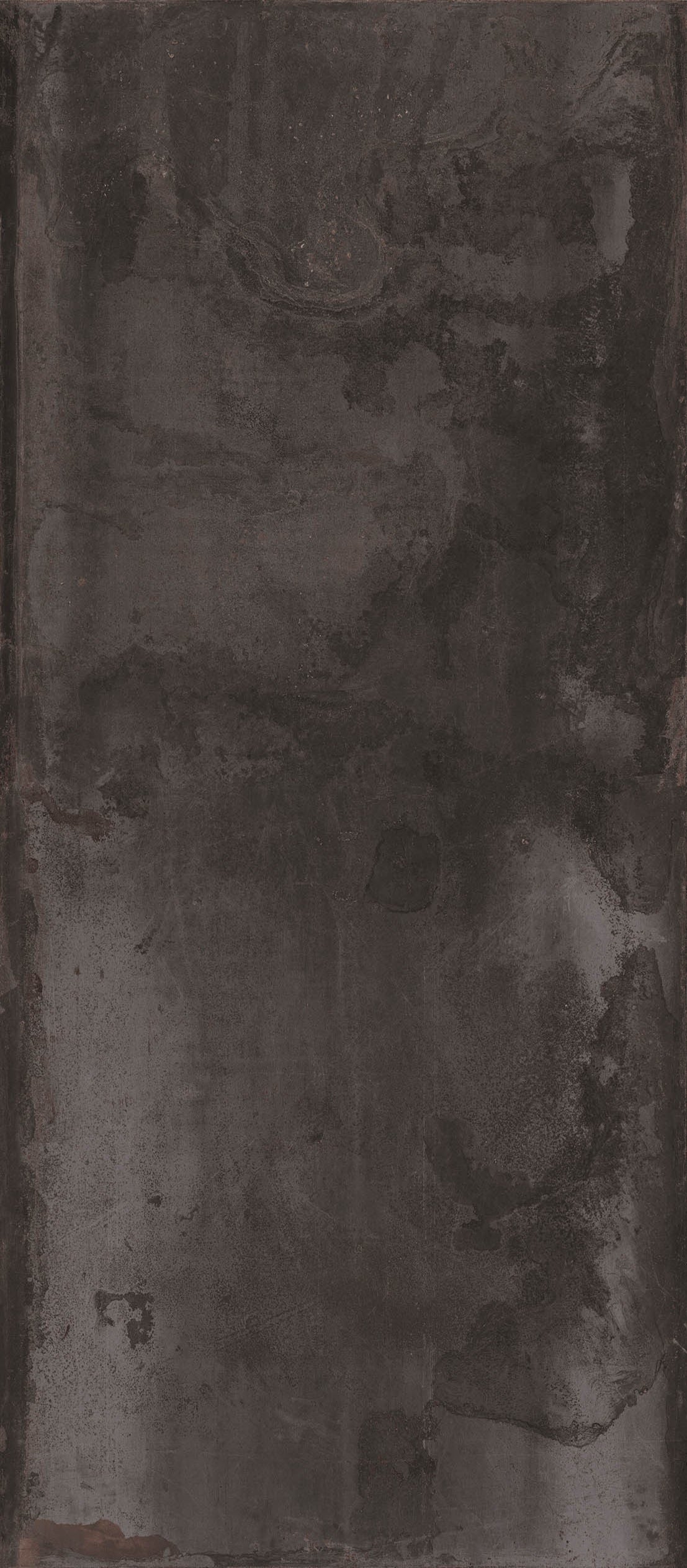 Black matte porcelain wall tile with a textured metallic finish, exuding urban sophistication and industrial elegance.