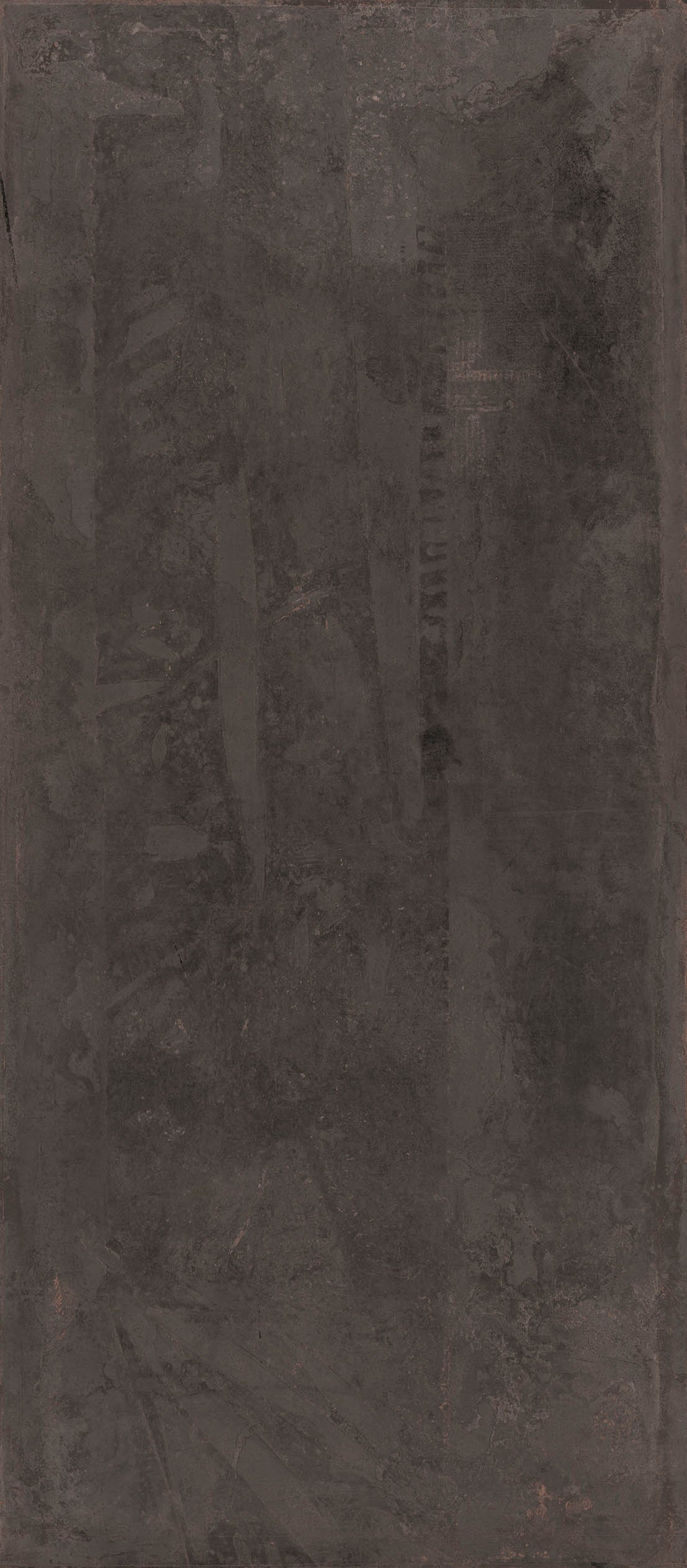 Black matte porcelain wall tile with a textured metallic finish, exuding urban sophistication and industrial elegance.