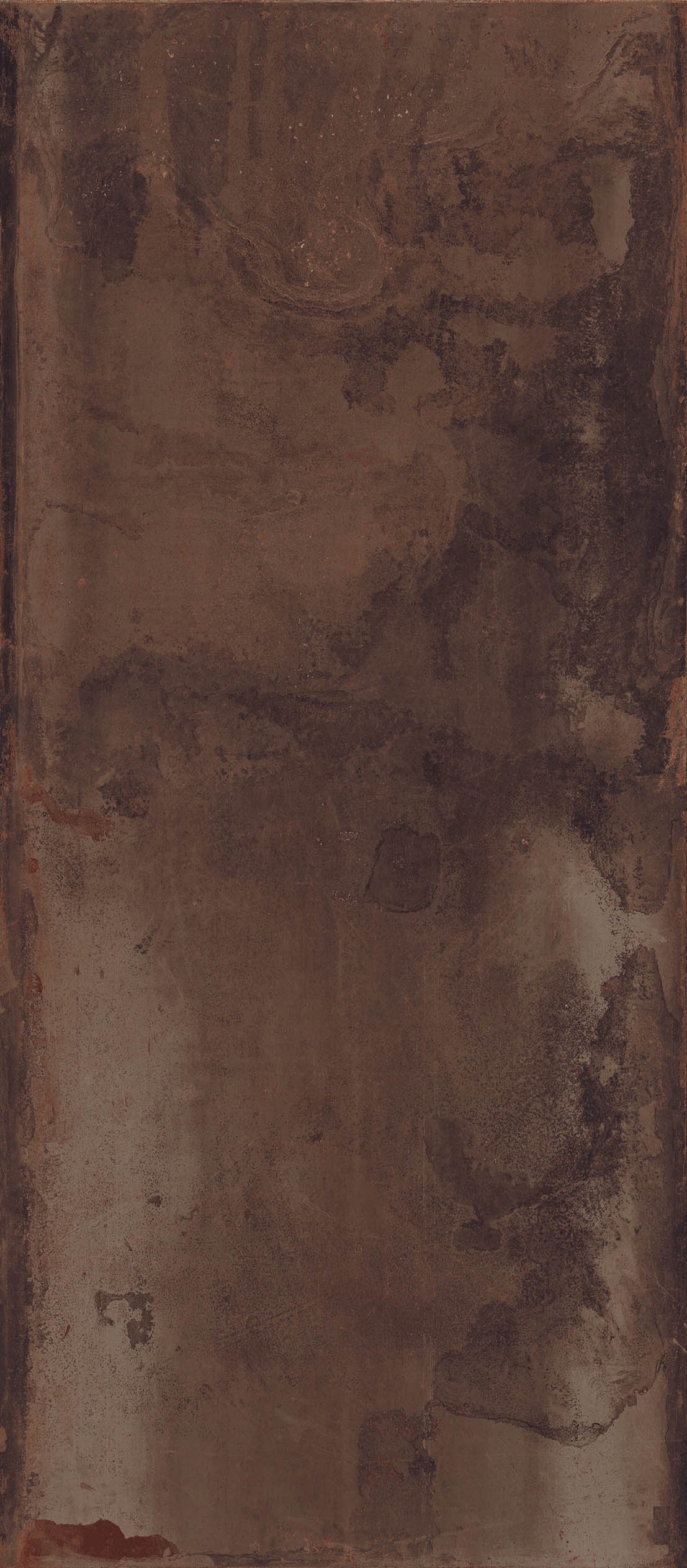 Matte brown porcelain wall tile with a textured metallic finish, exuding urban elegance and industrial sophistication.