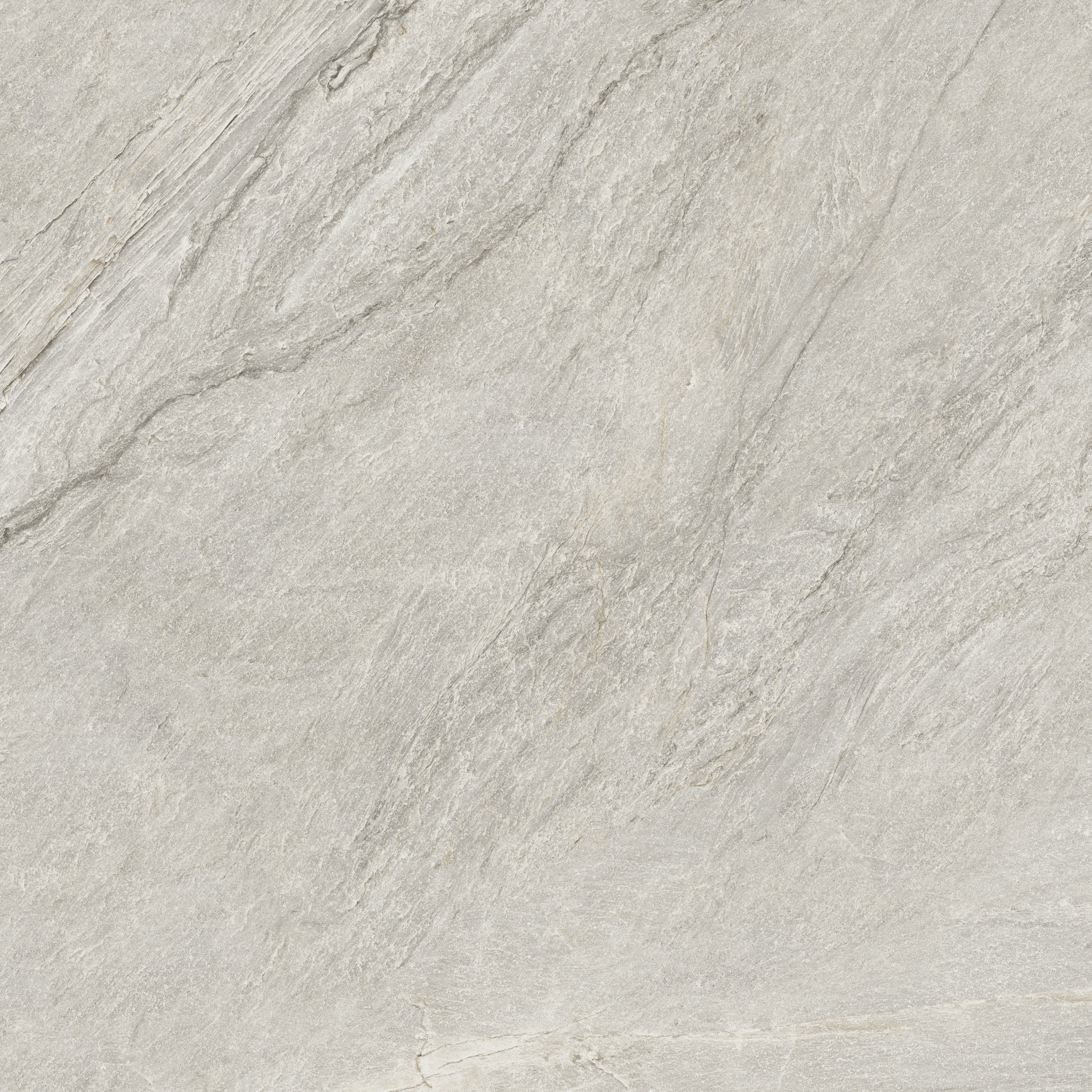 Rectified matte porcelain paving tile in warm beige with primordial quartzite texture, evoking serene depth for intimate outdoor spaces.