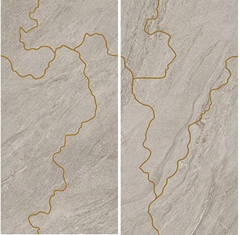 Matte dark beige porcelain tile with a primordial essence, exuding serene warmth and depth for intimate contemporary spaces.