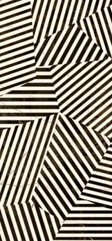 Luxurious zebra-patterned porcelain tile in bold black and white, embodying contemporary glamour with high-fashion marble drama.