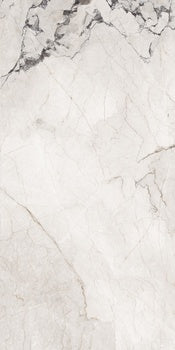 Luxurious porcelain wall tile with refined marble-inspired veining in soft white, offering timeless elegance and sophisticated depth.