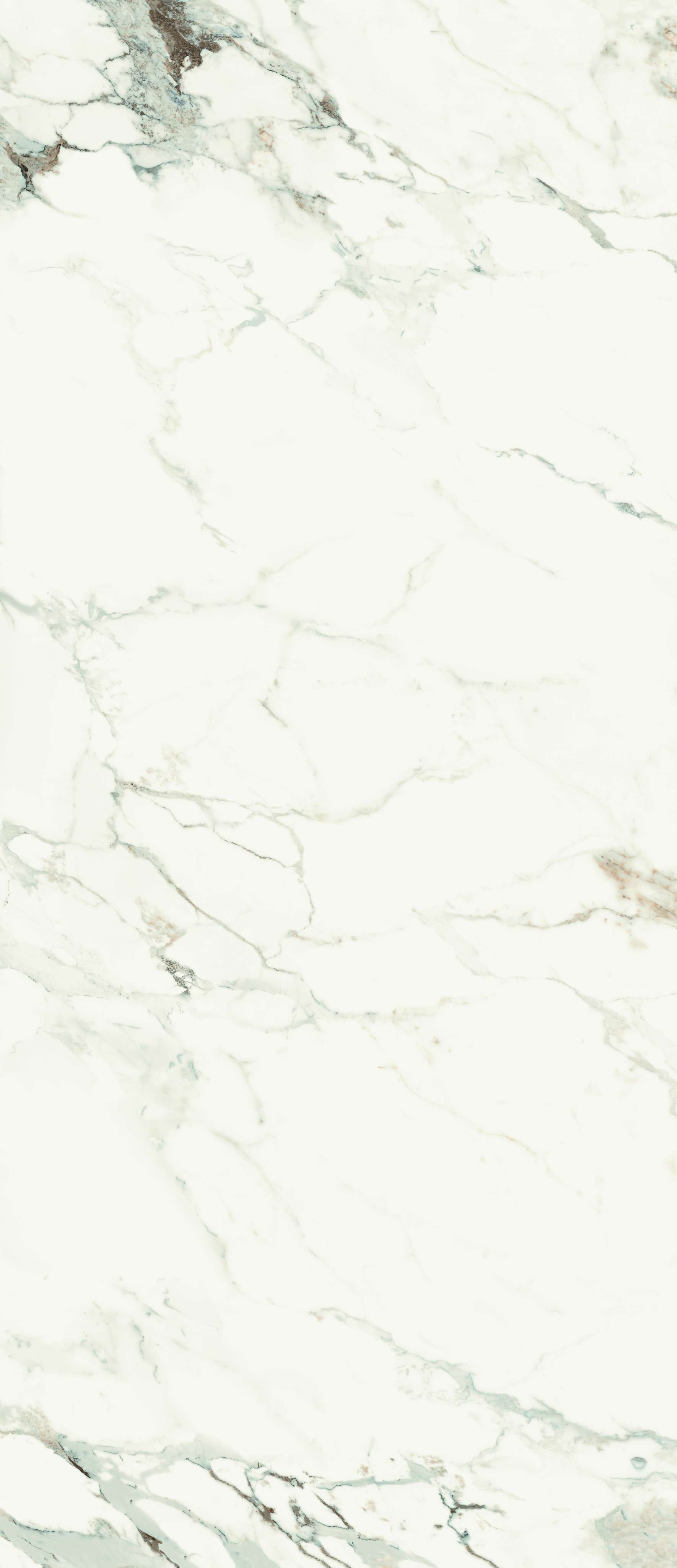 AESTHETICA: Breccia Capraia Marble Bullnose Flat Porcelain Tile Accessory (2 3/8"x47 1/4"x6.5mm | semi glossy)